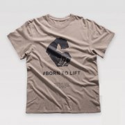 Заказать Bodybuilding Футболка Born to Lift (Бежевый)
