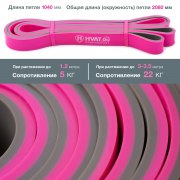 Заказать Hvat Розово-серая Двухцветная Резиновая Петля 5-22 кг