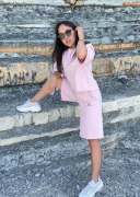 Заказать EASY GYM Бермуды Футер (розовый)